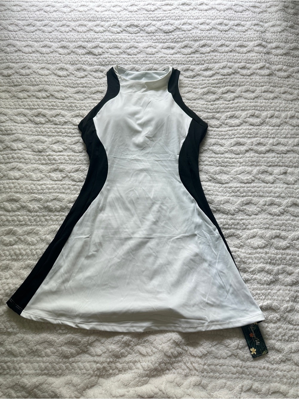 Women’s Black & White Athletic Tank Dress